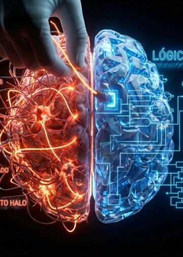 Banner do livro A Arte de Pensar Claramente, mostrando um cérebro como um labirinto sendo solucionado.