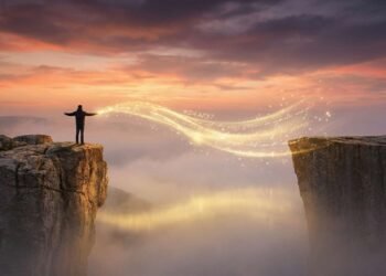 Banner do livro Como Fazer Amigos e Influenciar Pessoas, mostrando uma rede de conexões humanas brilhantes.