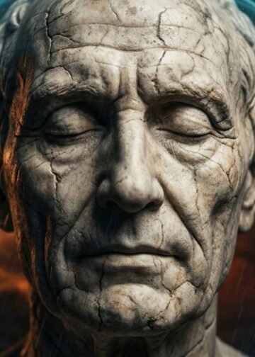 Meditações de Marco Aurélio: Imagem de um filósofo estoico para o guia do livro no Emporium ACRUNI.