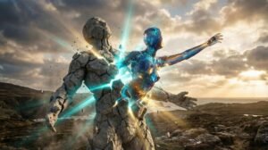 Banner do livro Mindset de Carol Dweck, mostrando um cérebro se transformando de uma engrenagem fixa para uma planta em crescimento, com o texto: Abrace o Mindset de Crescimento.