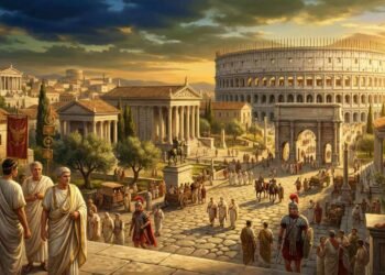 A Sombra da Águia: Ascensão, Apogeu e o Crepúsculo Eterno de Roma